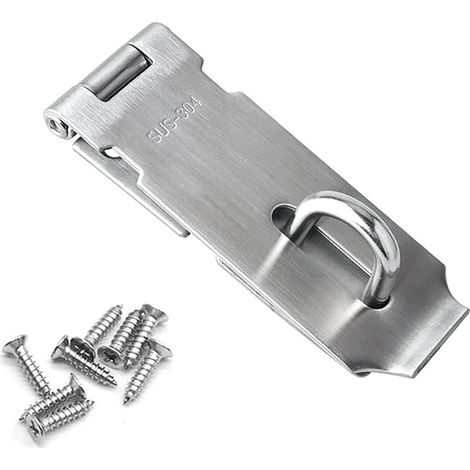 Stainless Steel Door Lock with Screws for Bedroom and Cabinet - Silver (1/3)
