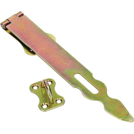 KOTARBAU Loquet de sécurité à charnière 250 mm Charnière de sécurité Galvanisée Acier Or Ferrure de porte Ferrure de portail (1/5)
