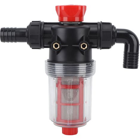 Filtre pour pompe d'irrigation, filtre double couche, filtre en ligne haute capacité, pour pelouse, connecteur 32 mm (tube extérieur 1,2 pouce) (1/5)