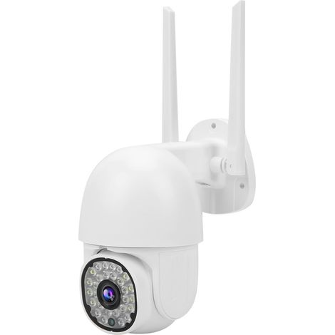 Caméra dôme WIFI 1080P avec 28 LED PTZ, communication bidirectionnelle, étanche, vision nocturne couleur, 100/240 V (prise AU) (1/5)