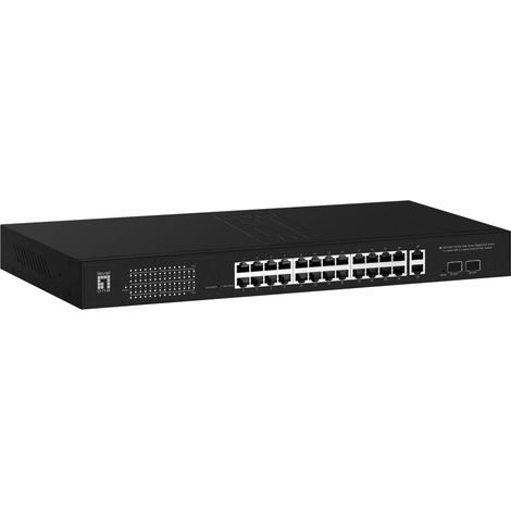 LevelOne GEP-2841 Netzwerk-Switch Managed L2 Gigabit Ethernet (10/100/1000) Power over Ethernet (PoE) 1U Schwarz