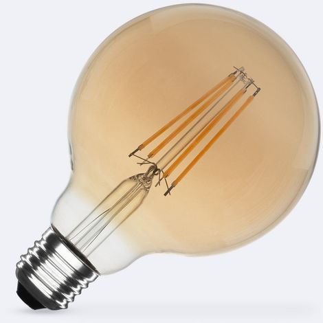 Lamapadina Filamento LED E27 8W 750 lm G95 Gold No Flicker 2200K Super Caldo