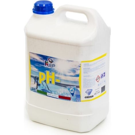 Corrector de pH líquido para piscinas, botella de 5 litros PH MINUS