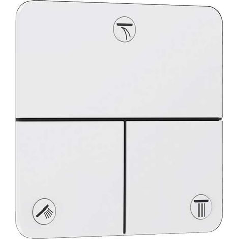 Hansgrohe ShowerSelect Comfort - Deviatore ad incasso per 3 utenze, bianco opaco 15587700 (1/4)