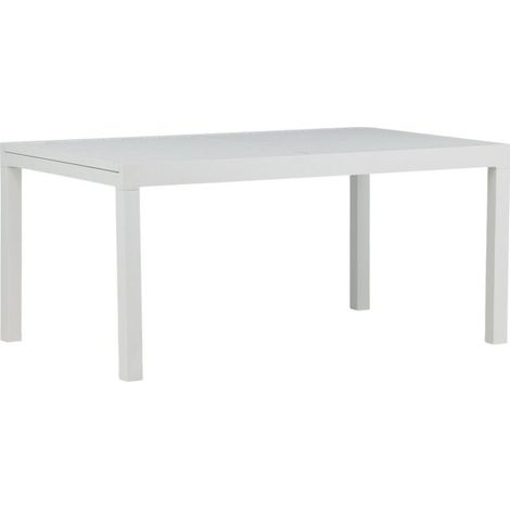 Table de Jardin Extensible "Marbella" 160-240cm Blanc (1/5)