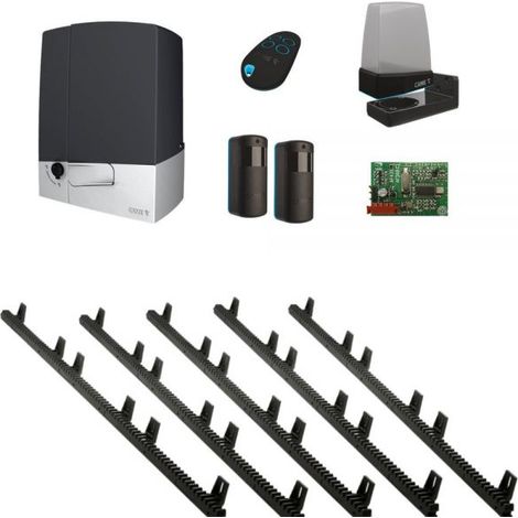 CAME BXV - KIT Automazione scorrevole BXV PLUS 600Kg 24V + 5 CREMAGLIERE - 8K01MS-057