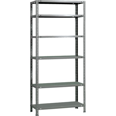 Simonrack Robuste Regale grau 6 Ebenen 75 kg Tragfähigkeit
