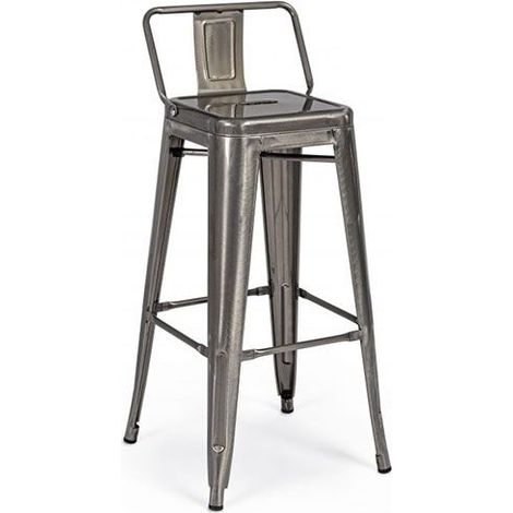 Sgabello Bar New Jersey Con Schienale Metal Bizzotto - 0732045 (1/3)