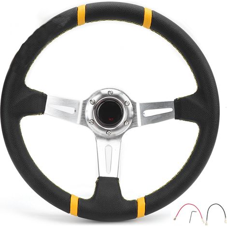 Style de course de couture à la main de volant de 14 pouces/35 cm pour la mise à niveau de Modification d'automobile (1/5)
