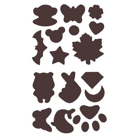 Aufnäher, wasserfest, bügelfrei, aus Polyester, praktischer, farbechter Applikationsaufkleber für Kleidung-Dark Coffee
