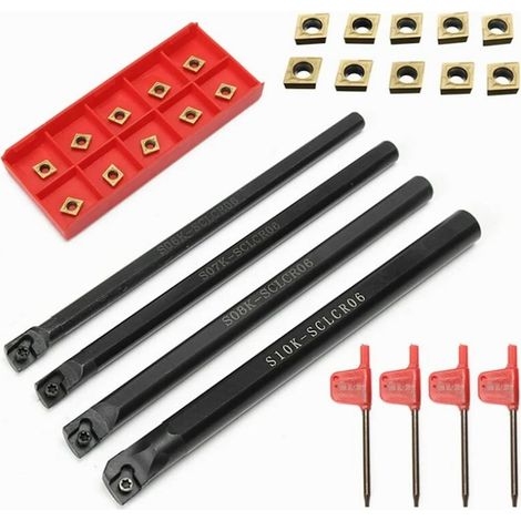 Ensemble d'outils CCMT060204-HM Profiler Rail 6/7/8/10mm Dureté 45HRC Résistance aux chocs Efficacité accrue (1/5)