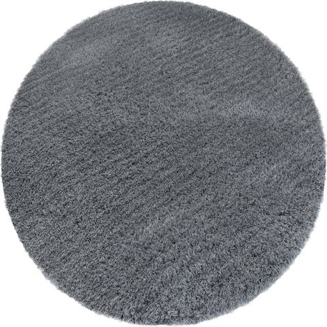 Alfombra Alpaca Strado Redonda 140x140 - AlpaGrey
