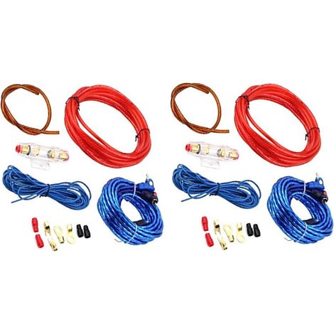 Lot de 2 60 AMP Fusible support 8GA puissance câble Subwoofer haut-parleur voiture Audio Fil Wiring Amplificateur RCA puissance câble Fusible kit (1/5)