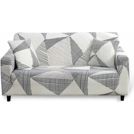 Housse Canape Extensible 2 Places avec Accoudoirs Housse de Canapé Elastique Couvre Canapé Universelle Magique Housse Protection pour Canapé Antidérapante (1/4)