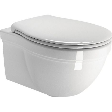 WC suspendu CLASSIC 37x55cm, blanc ExtraGlaze (1/3)