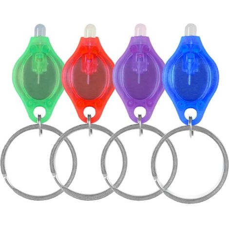 Mini porte-clés LED UV Lampe de poche noire Keychain Lampe de poche à lumière noire Détecteur d'urine UV pour chien (lot de 4) (1/4)
