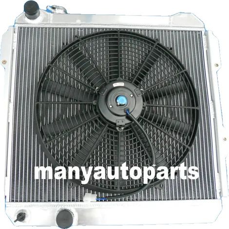 Radiador de 3 filas, de aluminio, con rendimiento de refrigeración mejorado, peso de 6,5 kg, compatible con camionetas pickup de 1984 a 1991. (1/5)