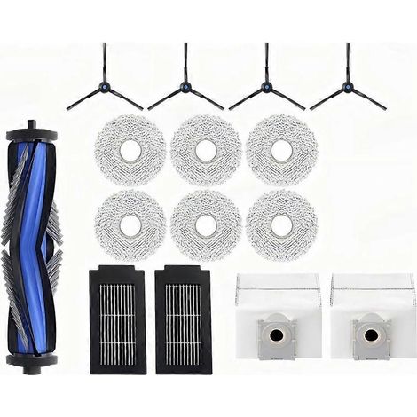 Ersatzteile für den ECOVACS T50 PRO OMNI / T50PRO / T50 OMNI Saugroboter: Hauptseitenbürsten, Reinigungstücher, HEPA-Filter, Staubbeutel. (1/5)
