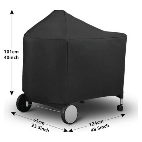 Housse de protection étanche pour barbecue Weber 7152, mesurant 124 x 65 x 101 cm. (1/4)