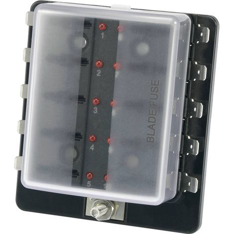 TRU COMPONENTS TC-R3-76-01-3L110 Portafusibile Automotive con indicatore di stato Adatto per Fusibile a lama standard 3