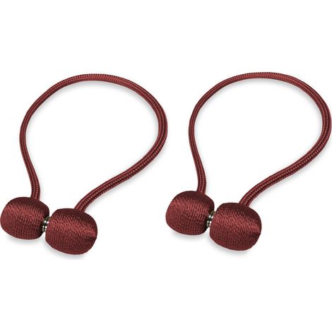 CALAMITA ferma TENDA SMART © TIEBACK fibbia per tende 2 PEZZI Bordeaux (1/5)