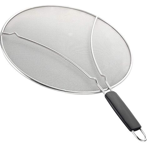 Splatter Cover, Splatter Screen, Stainless Steel Splatter Screen Protector, Fits All Pots or Pans (29cm) (1/5)