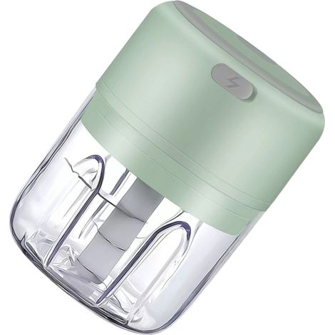 Hachoir à ail électrique sans fil 250 ml, mini hachoir multifonction détachable pour gingembre, oignon et légumes verts (1/5)