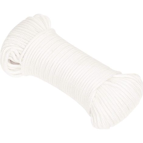 Corde utilitaire polyvalente 5 mm 100 m Blanc PP vidaXL