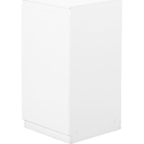 Schmaler Kommodenschrank 40cm Weiß mit 1 Tür, Nachttisch für Schlafzimmer & Büro (1/5)
