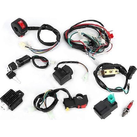 Faisceaux de câblage, solénoïdes, redresseurs et kits CDI compatibles avec les motos 50cc et 70cc. (1/4)
