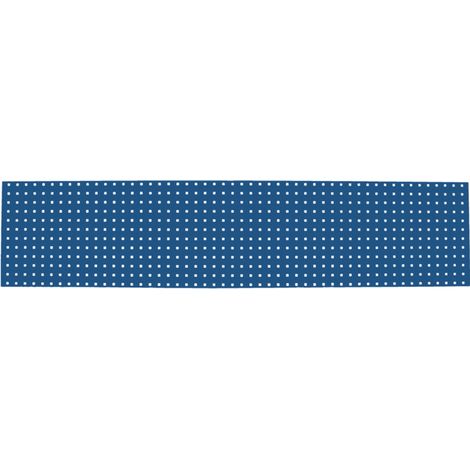 Panneau perforé pour mur d'atelier STIER, 2000x450 mm, bleu gentiane