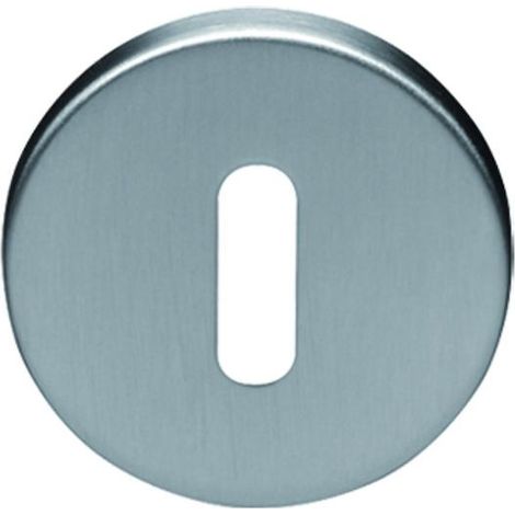 Normbau EST Paar gebürstete Edelstahlrosetten 53 mm