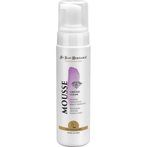 Mousse Cristal Clean pelo blanco para perros  250 ml  Oferta exclusiva (1/5)
