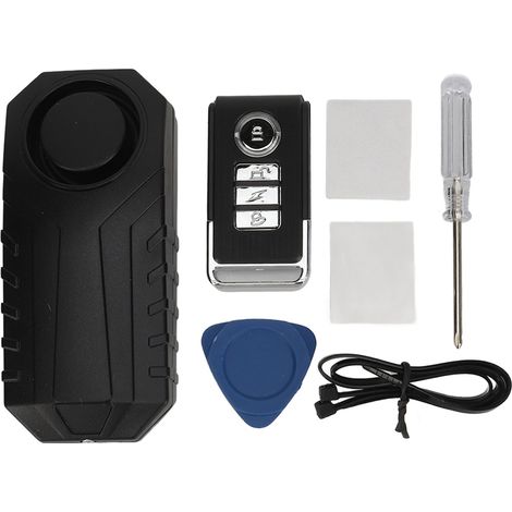 Alarme de vélo sans fil 113 dB, antivol, capteur de mouvement, sécurité du véhicule, étanche IP65, avec télécommande pour vélo moto (1/5)