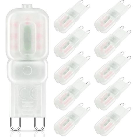 G9 Dimmbare LED-Lampen 3W (Ersatz für 25W Halogenlampe, Warmweiß 3000K, 220V AC, 360 Grad Abstrahlwinkel, 10er-Packung) (1/5)