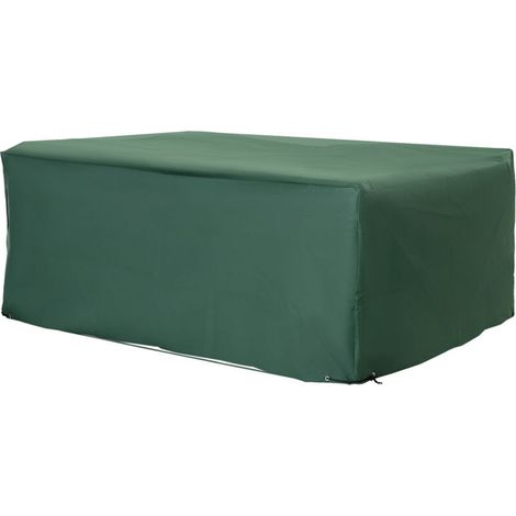 Fodera per cuscino Outsunny, copertura protettiva impermeabile, copertura per mobili da giardino, tessuto Oxford 600D, telo impermeabile per mobili da giardino esterni, rettangolare, 210L x 140W x 80H