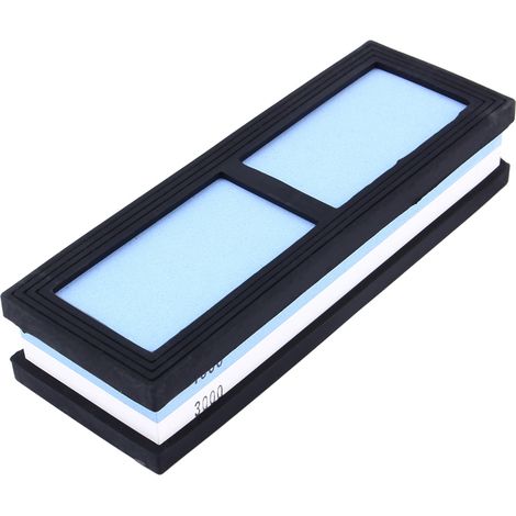 Ortviai Pierre à aiguiser cuisine 1000/3000 grains – pierre à eau double face pour couteaux, rasoirs et outils précis (1/5)