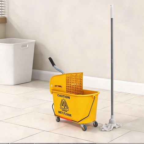 Accessoire de nettoyage jaune en plastique 45 x 26,5 x 70 cm (1/5)