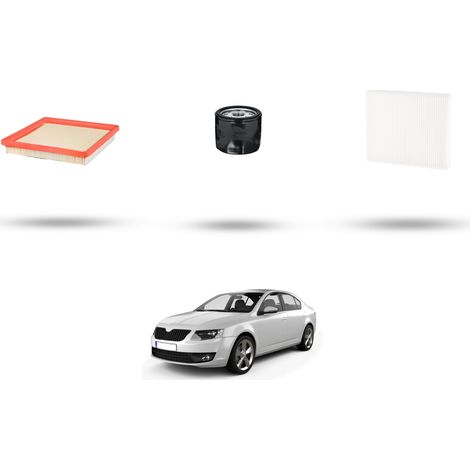 Kit tagliando 3 filtri compatibile con Skoda Octavia III 1.6 MPI 81kw Dal 2014 (1/5)