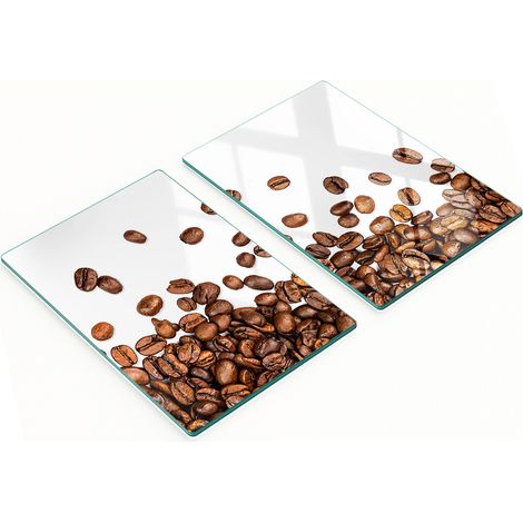 Dekorative Kaffeebohnenbretter aus gehärtetem, multifunktionalem Glas, 2 x 40 x 52 cm (1/5)
