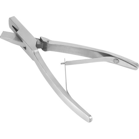 1 Pc Pince Marqueur d'Oreilles en Acier Inoxydable pour Animaux de Ferme, Outil d'Identification pour Porcs (Forme V) (1/5)