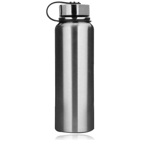Gourde isotherme 1,5 l en acier inoxydable avec couvercle étanche, réutilisable, cadeau Heilwiy (1/5)