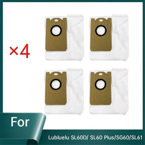Lot de 4 sacs pour aspirateur SL60D/SL60 Plus/SG60-