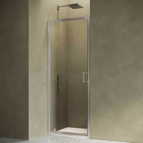 Siro - Duschabtrennung für 70 cm Nische mit chrom/transparenter Flügeltür