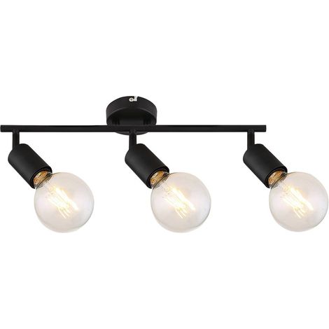 LAMAR, METAL SPOT , E27 3XMAX 40W, MATT BLACK (1/4)