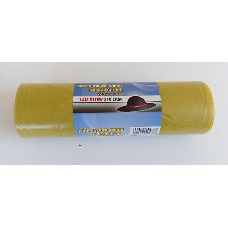 BOLSAS DE BASURA 120L 70110 AMARILLAS 10 PIEZAS - AN 120L/10ZO