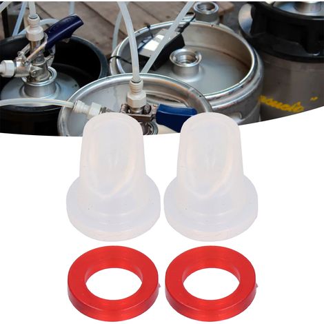 Kit de valve anti-retour et joints pour raccord de fût de bière type D Taprite, compatible avec raccords Sanke Krome.