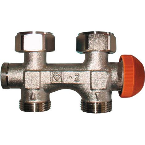 -3000-Anschlussteil f.Zweirohranl. Fig.3691(91) D-Form3/4" m.Thermostatv.