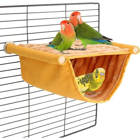 Lit hamac nid d'oiseau, cabane chaude, double couche, 23 x 18 cm, multicolore (1/5)