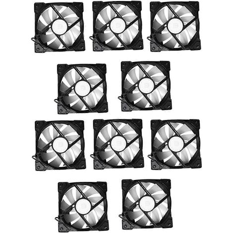BAJEAL 12 cm Gehäuselüfter mit 4-poliger Schnittstelle, 10er-Set